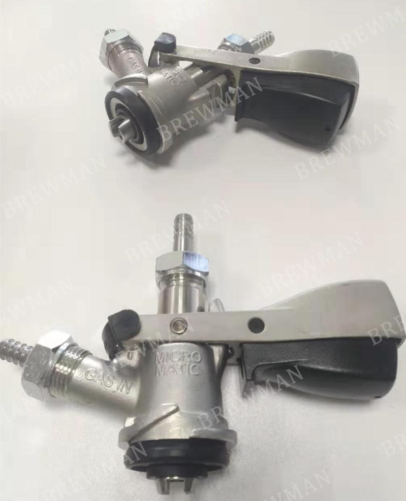 Micro Matic Keg Coupler for Staindard Kegs And Keykegs Brewman