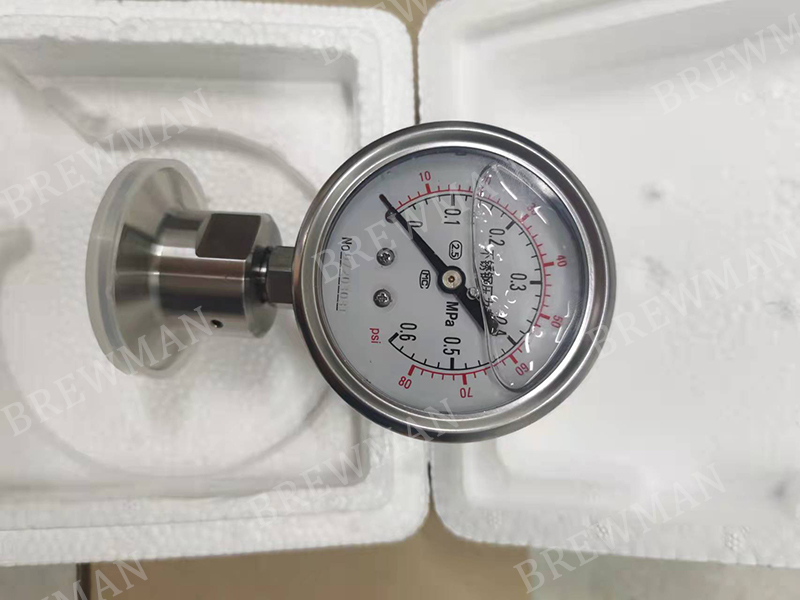 Diaphragm Pressure Gauge for Conical Fermenters And Brite Tanks